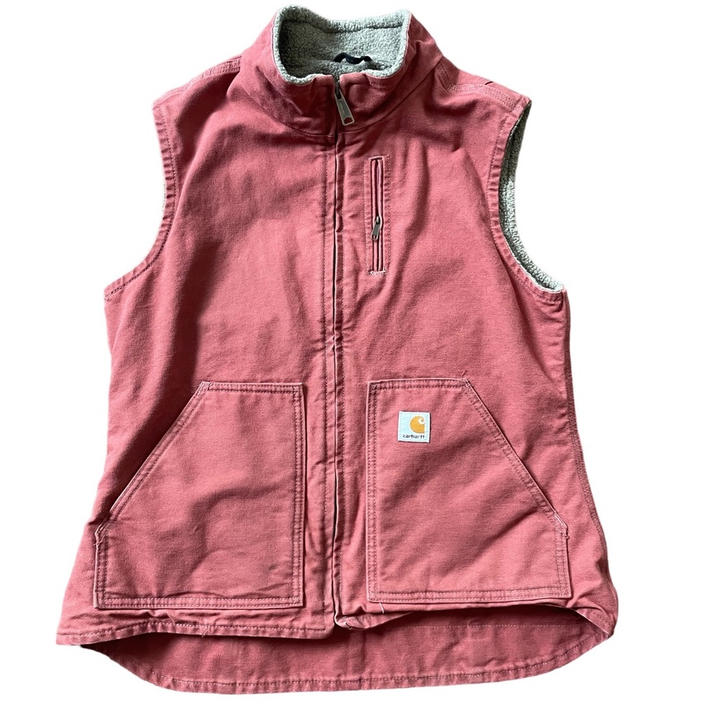 EUC Carhartt sherpa lined vest
